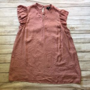 Mossimo Dusty Pink High Neck Blouse